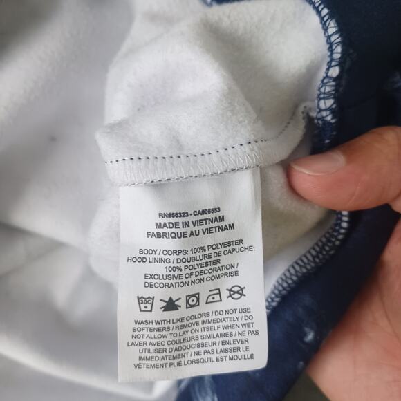 NIke Therma-Fit Pullover Fitness Hoodie Floral Print Navy Men's 2XL DQ4836-410 - Picture 12 of 14